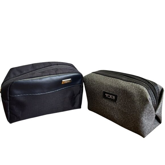 Tumi for Delta Cosmetic Bags / Pouches Lot of 2 - Picture 1 of 7